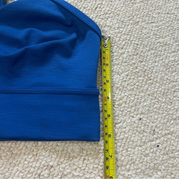 Sweaty Betty Womens Super Sculpt Blue Sports Bra Size Large Athletic Gym Workout - Picture 8 of 9